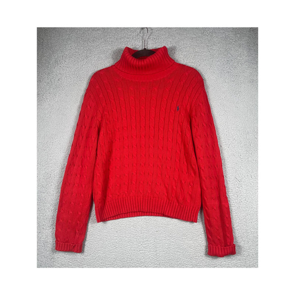 Ralph Lauren Sweaters - Ralph Lauren Sport Women's Red Turtle Neck Sweater Size XL
